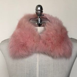 Final price  - Fox Fur Collar in Pink